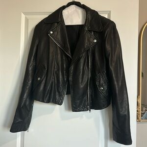 J. Crew leather jacket